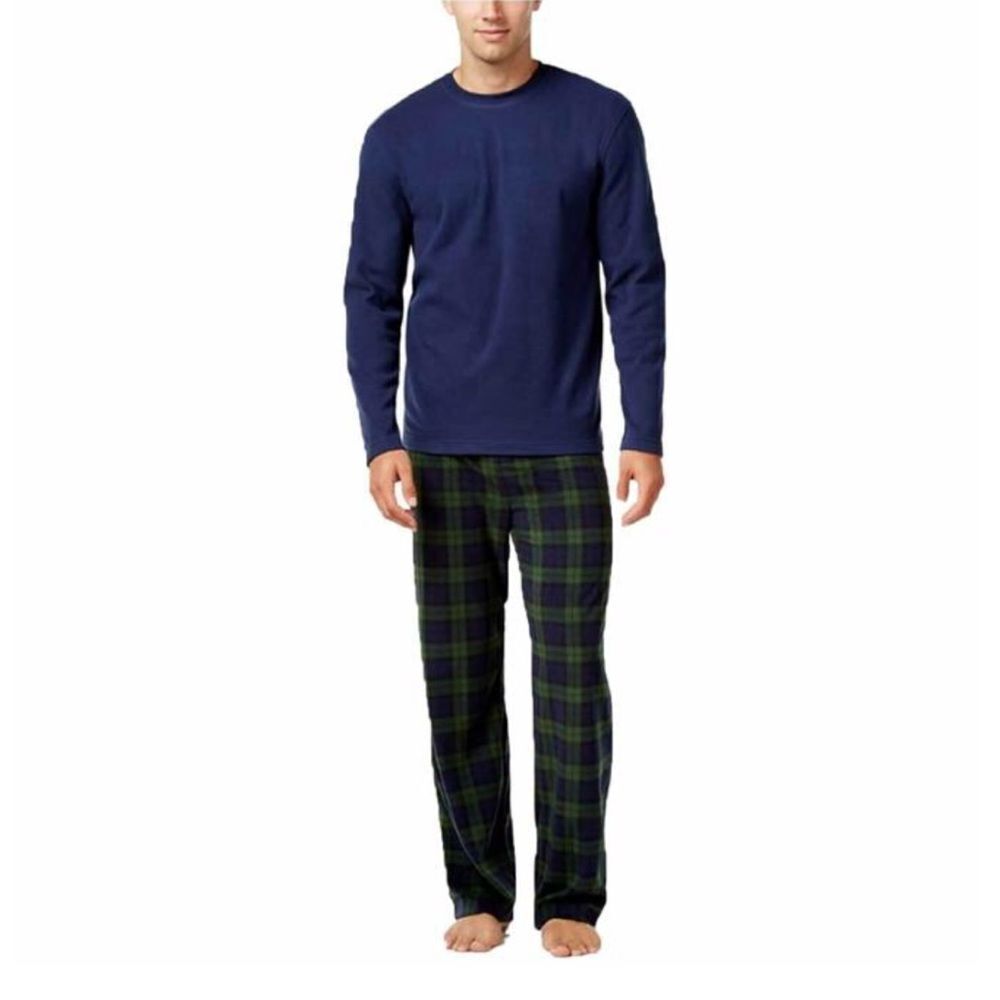 🆕Club Room Long Sleeve Fleece Pajama Sleep Set